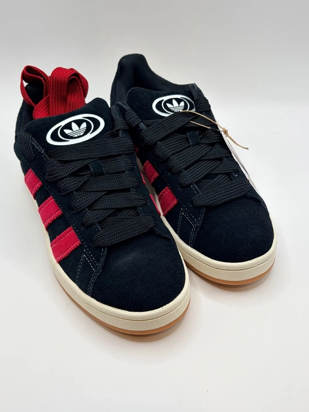 Adidas Campus 00s Black and Red Suede Sneakers Size 8